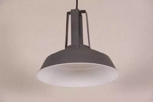 Casa Padrino винтажный промышленный подвесной светильник в старинном стиле, матовый темно-серый металл, диаметр 34 см - светильник для ресторана - отель - промышленный светильник