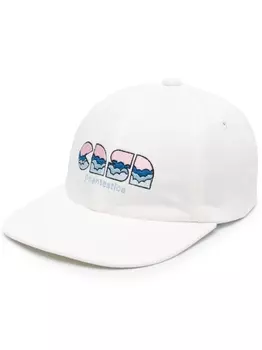 Casablanca бейсболка Clouds с вышивкой, белый