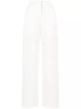 Casablanca брюки с завышенной талией, нейтральный цвет