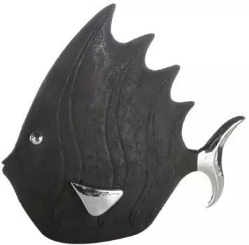 Casablanca by Gilde Фигурка животного "Фигурка рыбы" 36х33х15 см, черный