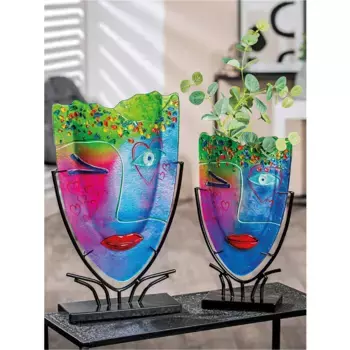 Casablanca by Gilde Напольная ваза «Дизайн ваза Face "Twinkle"», (1 шт.), цвет bunt