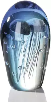 Casablanca by Gilde Настенный декор "Скульптура Медуза" 12х20х12 см, синий