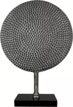 Casablanca by Gilde Настенный декор "Скульптура Круглая" 30,5х44,5х10 см, цвет silberfarben