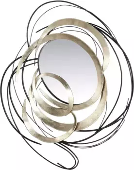 Casablanca by Gilde Настенный декор "Wall Relief Elegante" 115х90х8 см, черно-золотой