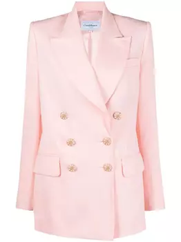 Casablanca двубортный блейзер, розовый