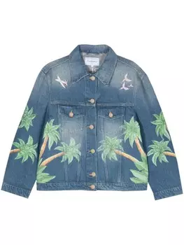 Casablanca джинсовая куртка Tennis Club, синий