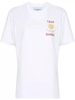 Casablanca футболка Le Temple Du Savoir, белый