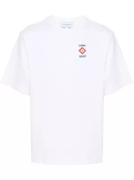 Casablanca футболка с логотипом, белый