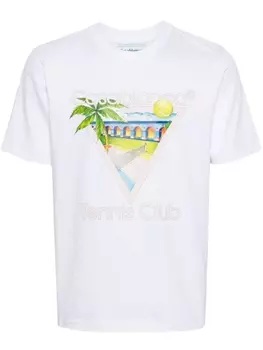 Casablanca футболка Tennis Club Icon, белый