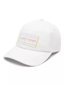 Casablanca кепка с вышитым логотипом, белый