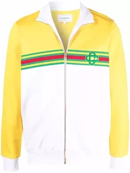 Casablanca куртка в стиле колор-блок на молнии, желтый
