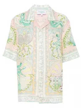 Casablanca льняная рубашка Vase, розовый