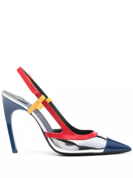 Casablanca лакированные туфли, серебряный