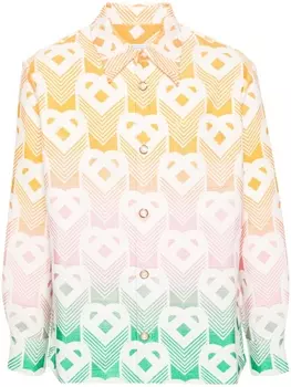 Casablanca махровая куртка-рубашка, желтый