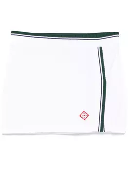 Casablanca мини-юбка с разрезом, белый