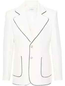 Casablanca однобортный пиджак Tennis, белый