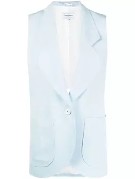 Casablanca однобортный жилет, синий