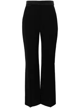 Casablanca прямые брюки со складками, черный