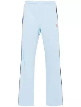 Casablanca прямые спортивные брюки с вышитым логотипом, синий