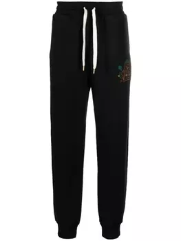 Casablanca Rainbow Crayon Temple-embroidery track pants, черный
