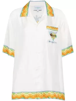 Casablanca рубашка Afro Cubism Tennis Club, белый