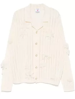 Casablanca рубашка с цветочным кружевом, белый