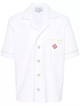 Casablanca рубашка с монограммой, белый