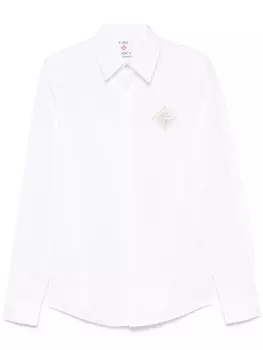 Casablanca рубашка с монограммой, белый
