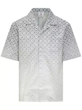 Casablanca рубашка с монограммой, серый