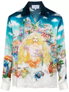 Casablanca рубашка The Road To Knowledge, синий