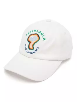 Casablanca шапка с вышивкой «Радужный гриб», нейтральный цвет