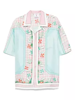 Casablanca шелковая рубашка, розовый