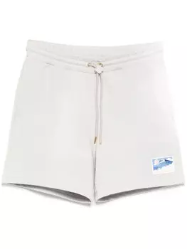 Casablanca шорты с нашивкой-логотипом, серый