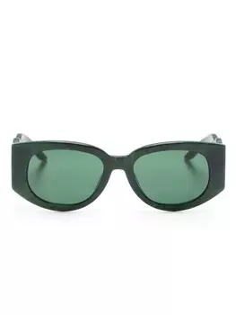 Casablanca солнцезащитные очки Memphis с логотипом, зеленый