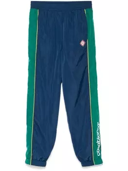 Casablanca спортивные брюки с вышивкой, синий