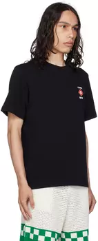 Casablanca SSENSE Эксклюзивная черная футболка Casa Sport