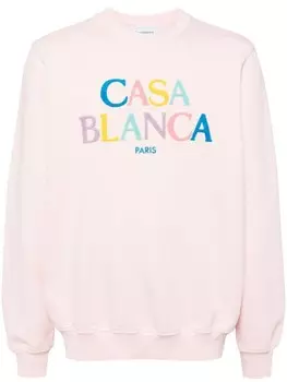 Casablanca свитер с логотипом, розовый