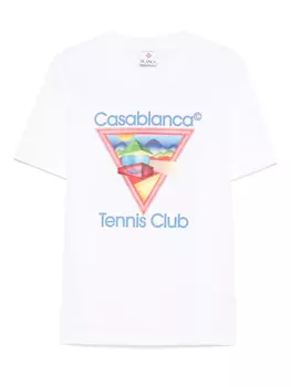 Casablanca Tennis Club Icon Футболка, белый