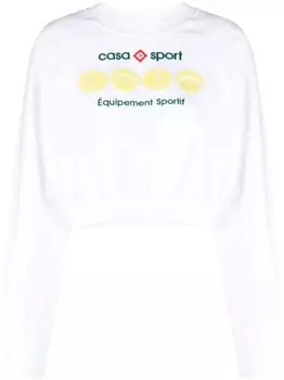 Casablanca толстовка Casa Sport Tennis Balls, белый