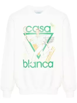 Casablanca толстовка Le Jeu из органического хлопка, белый