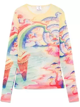 Casablanca топ с принтом, желтый