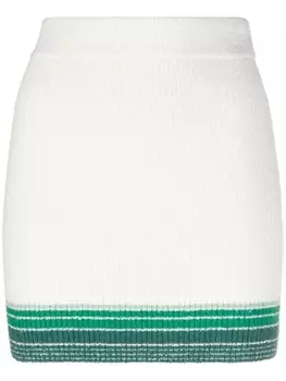 Casablanca юбка в полоску, белый