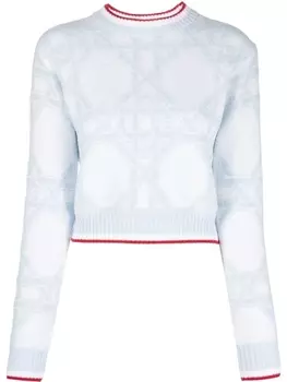 Casablanca укороченный джемпер, синий