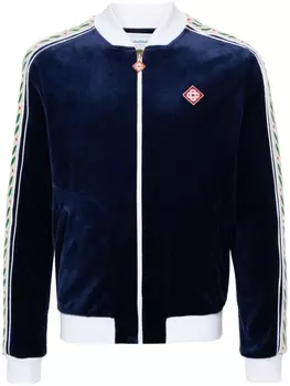 Casablanca велюровая спортивная куртка Laurel, синий