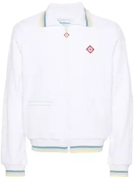 Casablanca жаккардовая куртка с монограммой, белый