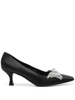 Casadei атласные туфли Butterfly 50, черный