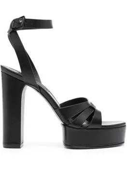 Casadei босоножки Betty 120 на платформе, черный