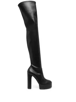 Casadei ботфорты Betty 150, черный