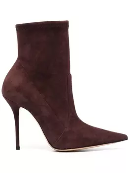 Casadei ботильоны Blade 120 на шпильке, коричневый