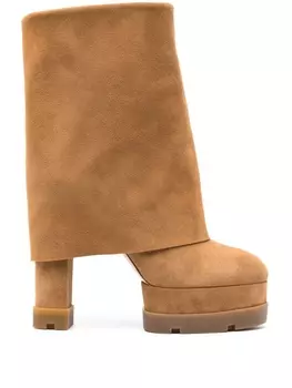 Casadei ботильоны Nancy 160 с миндалевидным носком, коричневый